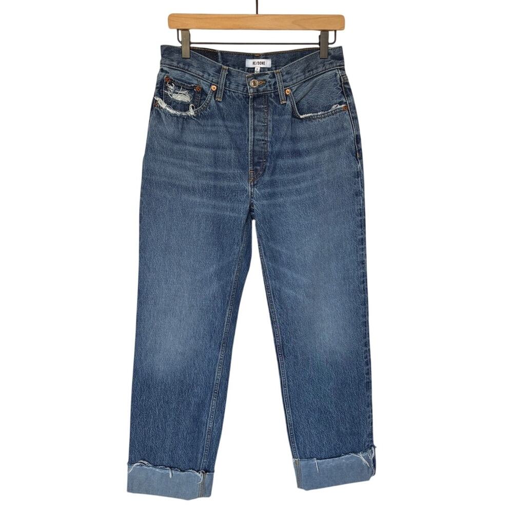 Re/Done "90s Comfy Jean" Retro Boyfriend Slouchy Button Fly Size 26 Runs Big!